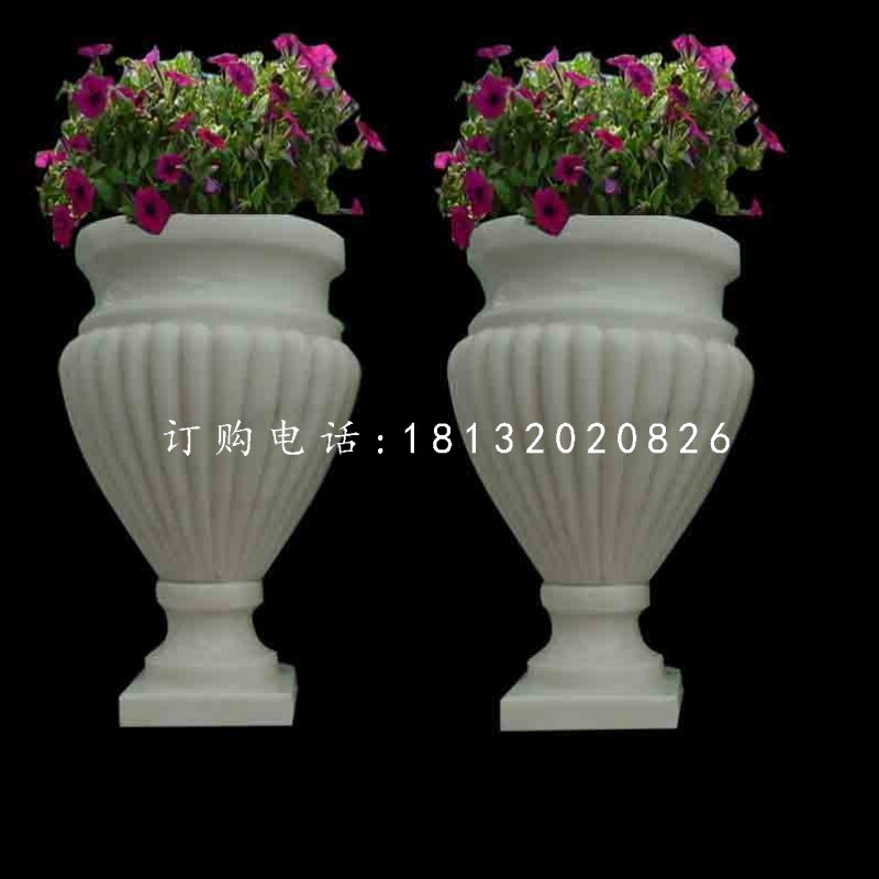 歐式花盆石雕，別墅石花盆 (2)