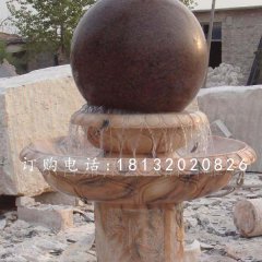 晚霞紅風(fēng)水球，景觀石雕