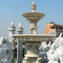 歐式噴泉石雕，廣場景觀雕塑