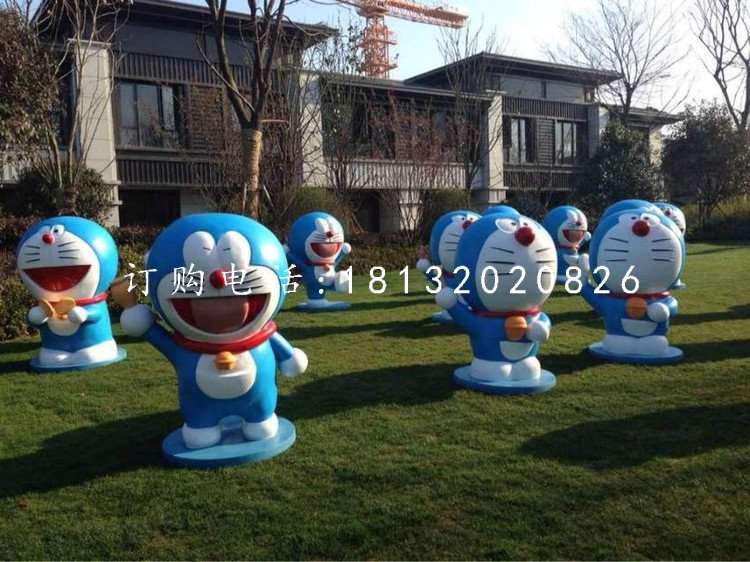 多啦a夢(mèng)雕塑，公園卡通雕塑