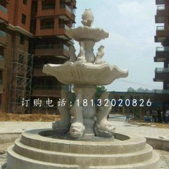 魚造型噴泉，小區(qū)石噴泉
