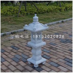 大理石宮燈，庭院石雕燈