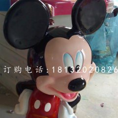 玻璃鋼米老鼠，游樂場卡通動物雕塑