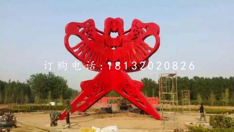 不銹鋼公園雕塑，不銹鋼風(fēng)箏雕塑