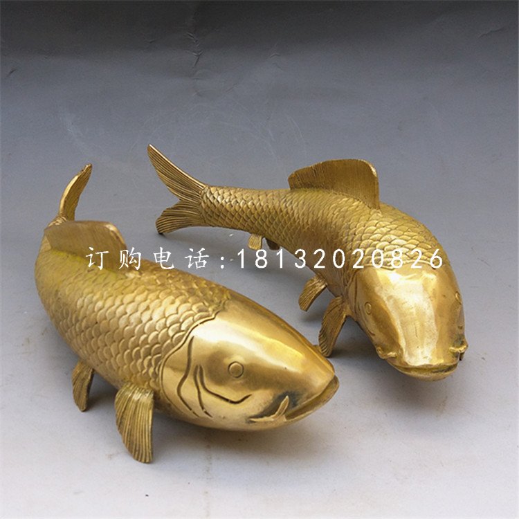 鯉魚銅雕，銅雕動物