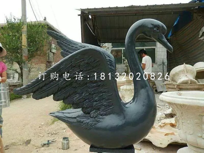 黑天鵝雕塑，玻璃鋼動物雕塑