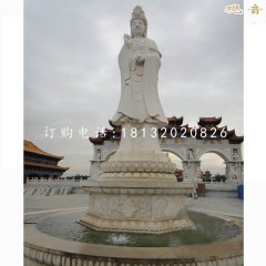 大理石觀音雕塑，滴水觀音石雕