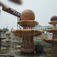 風(fēng)水球噴泉，園林景觀石雕