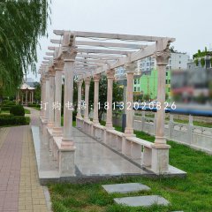 長廊石雕，公園長廊雕塑