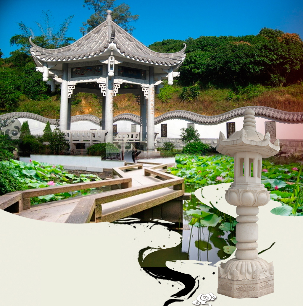 大理石燈，公園景觀石雕 (3)