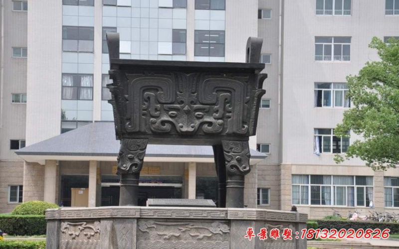 銅鼎雕塑，小區(qū)銅雕鼎 (1)[1][1]
