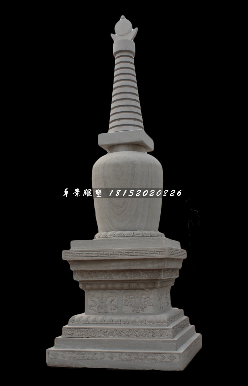 大理石塔雕塑，廣場(chǎng)石雕塔 (2)