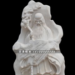 老壽星石雕，漢白玉壽星雕塑