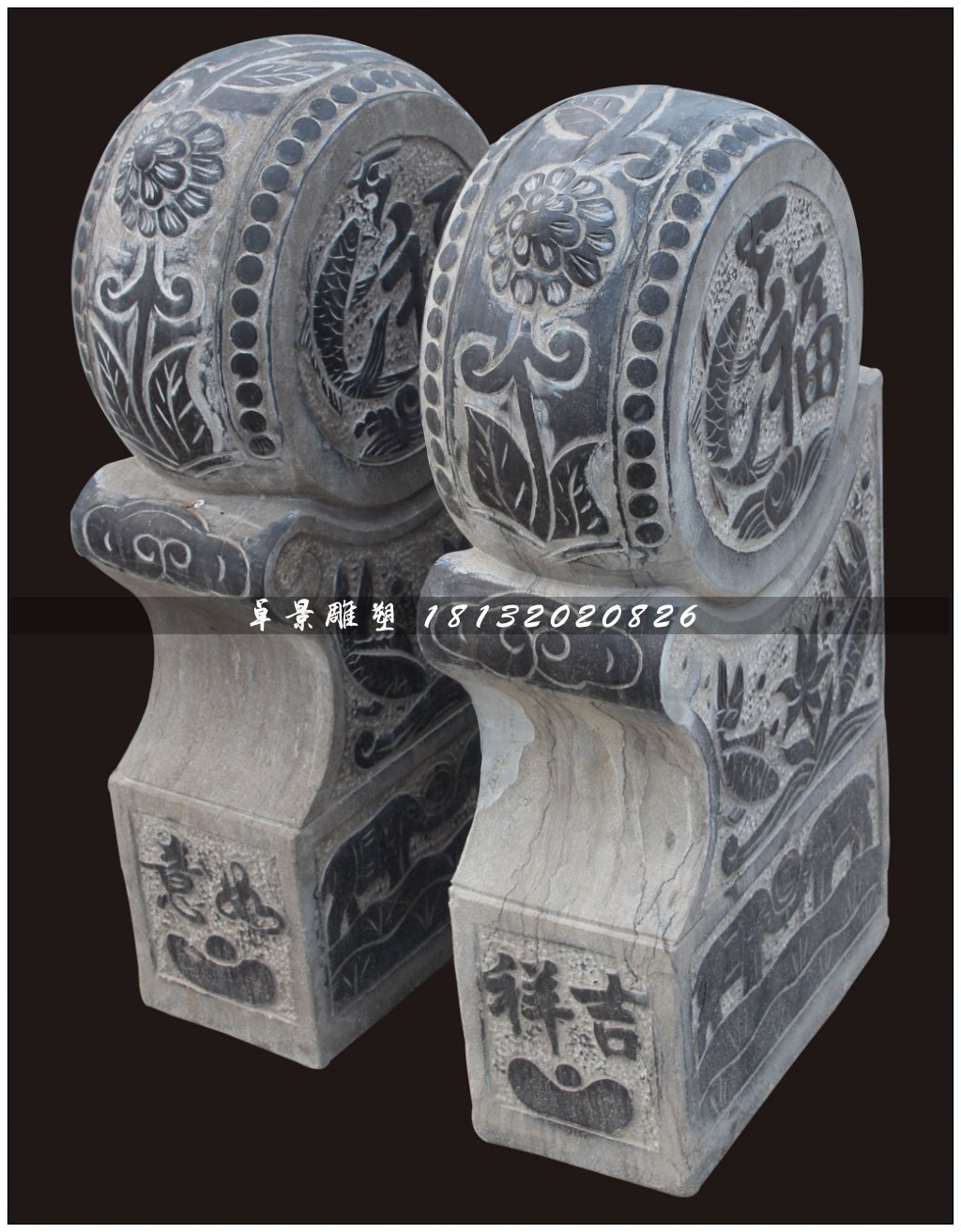 石鼓，門墩，仿古門墩