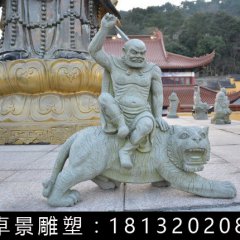 伏虎羅漢石雕，公園人物石雕