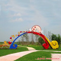 彩色不銹鋼公園牛郎織女拱門(mén)