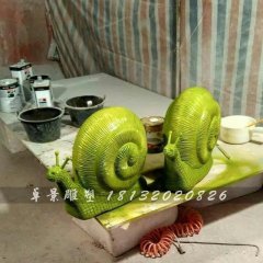玻璃鋼蝸牛雕塑，玻璃鋼動(dòng)物雕塑