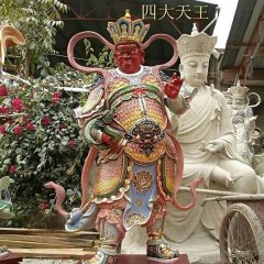 廣目天王雕塑，玻璃鋼神仙雕塑