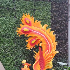 玻璃鋼鳳凰雕塑，彩繪鳳凰雕塑