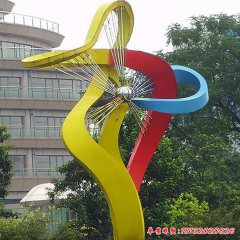 不銹鋼廣場(chǎng)風(fēng)車(chē)景觀雕塑