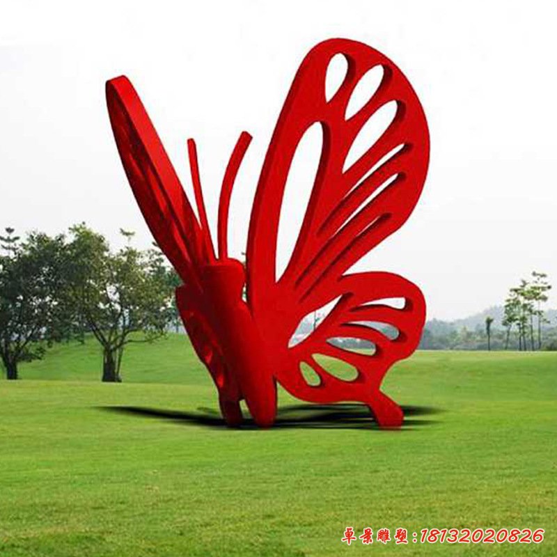 承接各種景觀(guān)雕塑 不銹鋼蝴蝶雕塑 公園綠地不銹鋼雕塑加工定制68998