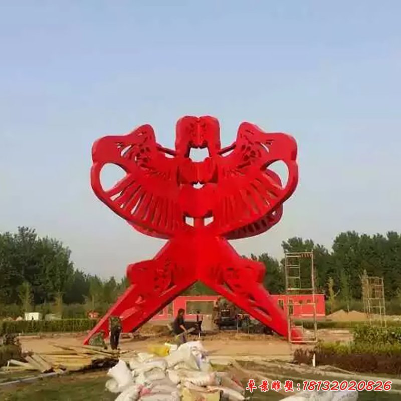 不銹鋼風(fēng)箏雕塑，廣場(chǎng)風(fēng)箏不銹鋼雕塑 (3)