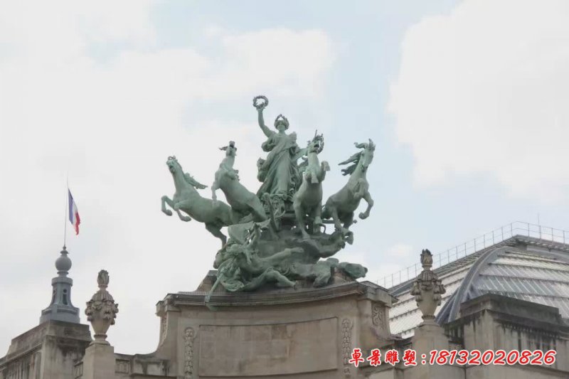阿波羅戰(zhàn)車(chē)景觀(guān)石雕