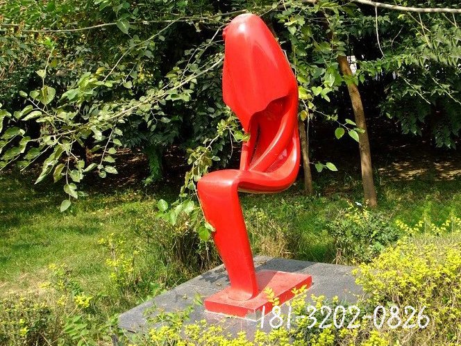 不銹鋼抽象人物，公園不銹鋼雕塑[1]
