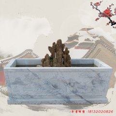 大理石雕刻魚(yú)缸